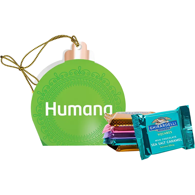 Jingle Treats Ornament-Ghirardelli Squares