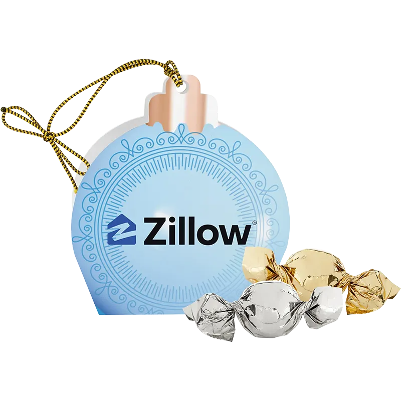 Jingle Treats Ornament-Twist Wrapped Truffles