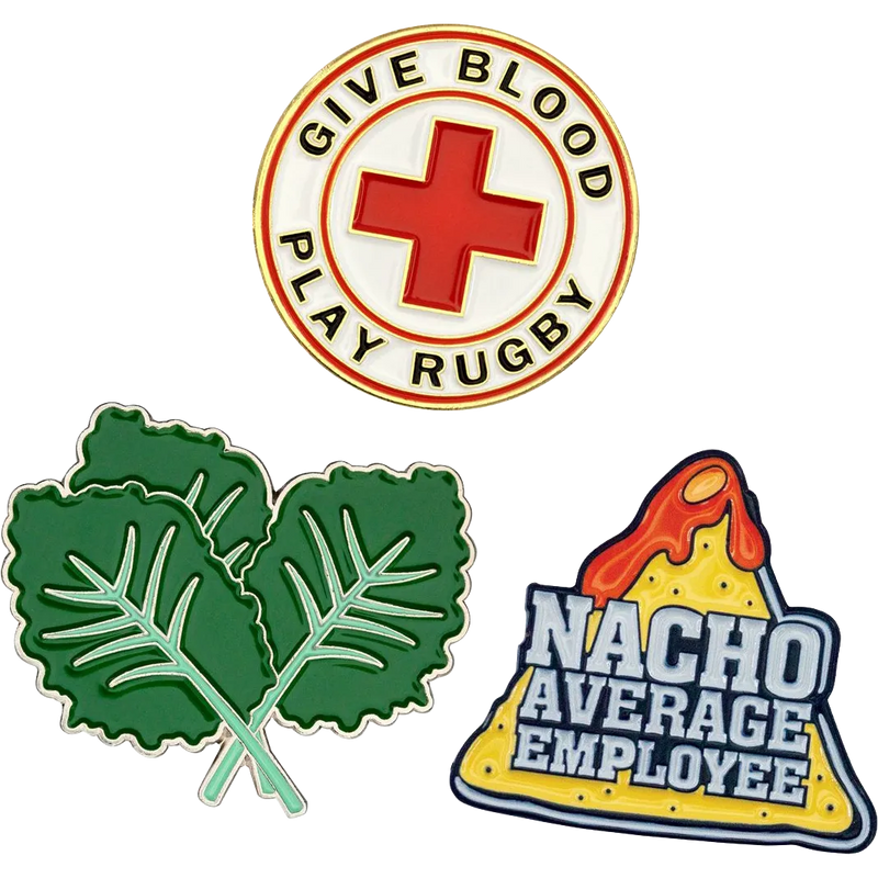 Lapel Pins Die Struck Soft Enamel (1")