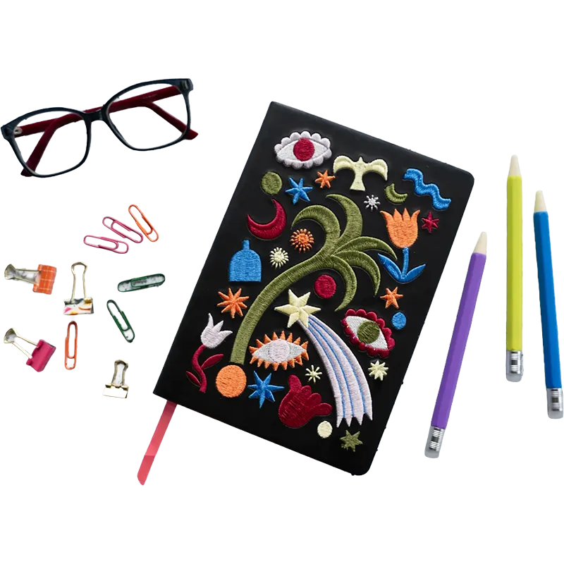 Magic Night Hardbound Embroidered Journal