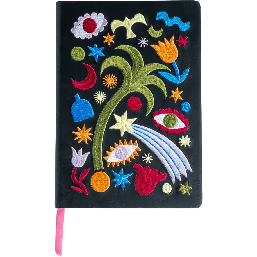 Magic Night Hardbound Embroidered Journal