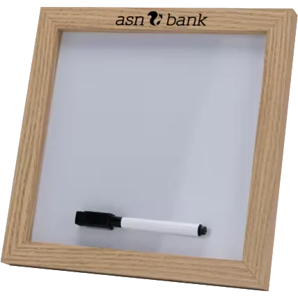 Magnetic Letter White Board with Wood Frame