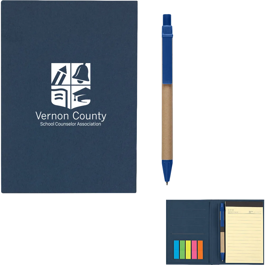 Meeting Mate Notebook With Pen And Sticky Flags