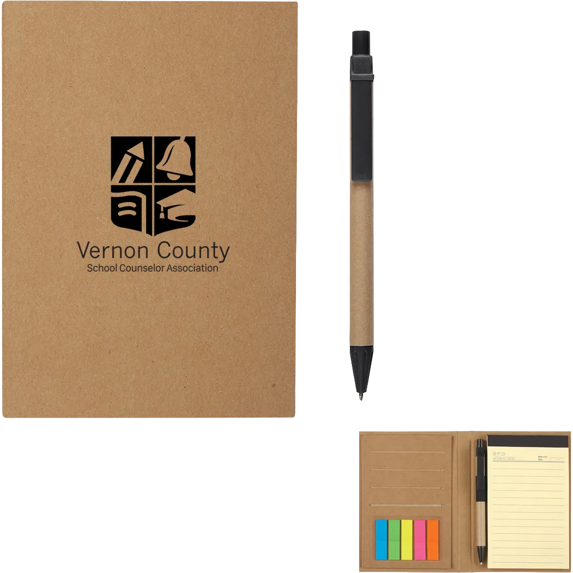 Meeting Mate Notebook With Pen And Sticky Flags