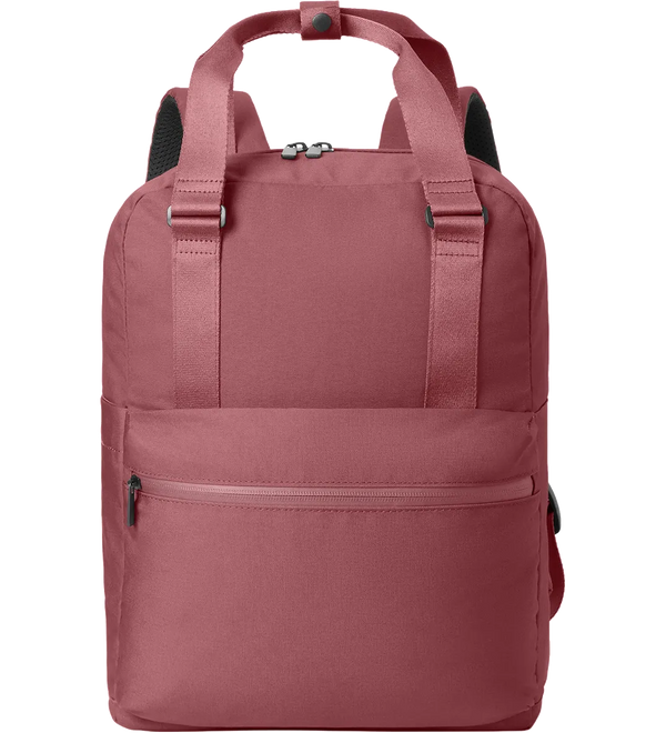 mercer-mettle-claremont-handled-backpack-rosewood-front.webp