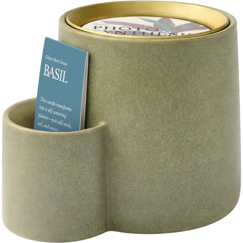 Modern Sprout Ember Earth Candle + Planter