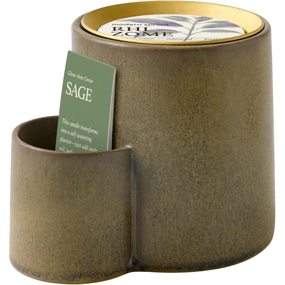 Modern Sprout Ember Earth Candle + Planter