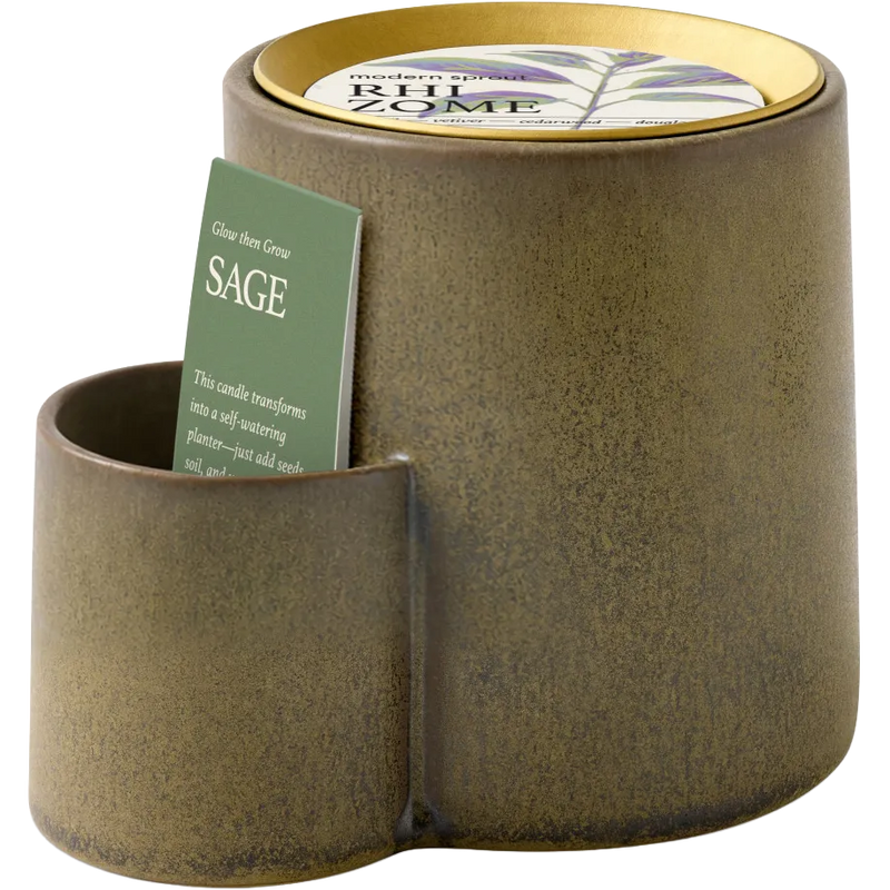 Modern Sprout Ember Earth Candle + Planter