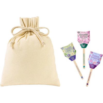 Modern Sprout Flower Pop Trio Pouch
