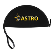 Black pouch with 'ASTRO' logo on a white background