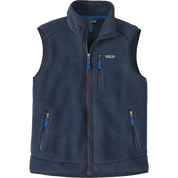 Patagonia Retro Pile fleece vest in navy blue