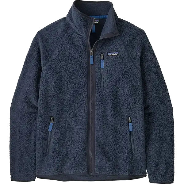 Patagonia Retro Pile fleece jacket in navy blue