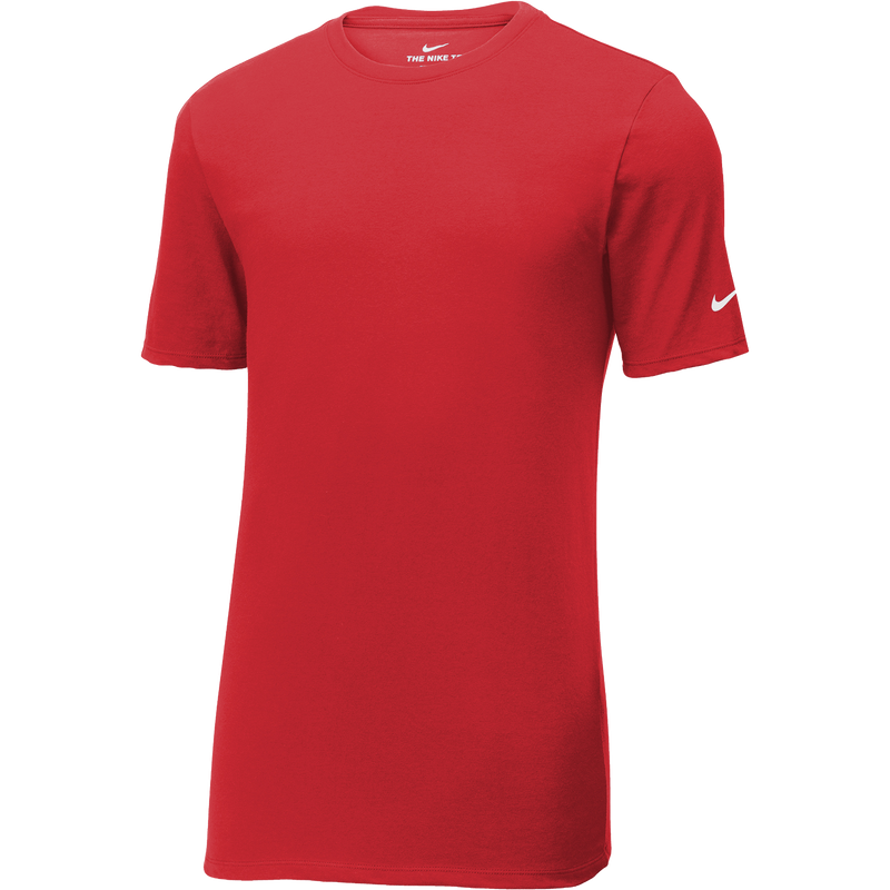Red t-shirt with Nike logo on a white background