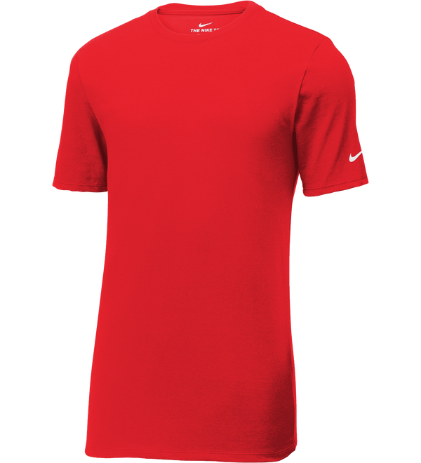 Red t-shirt with Nike logo on a white background