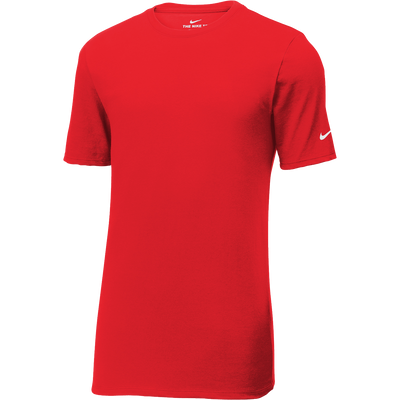 Red t-shirt with Nike logo on a white background