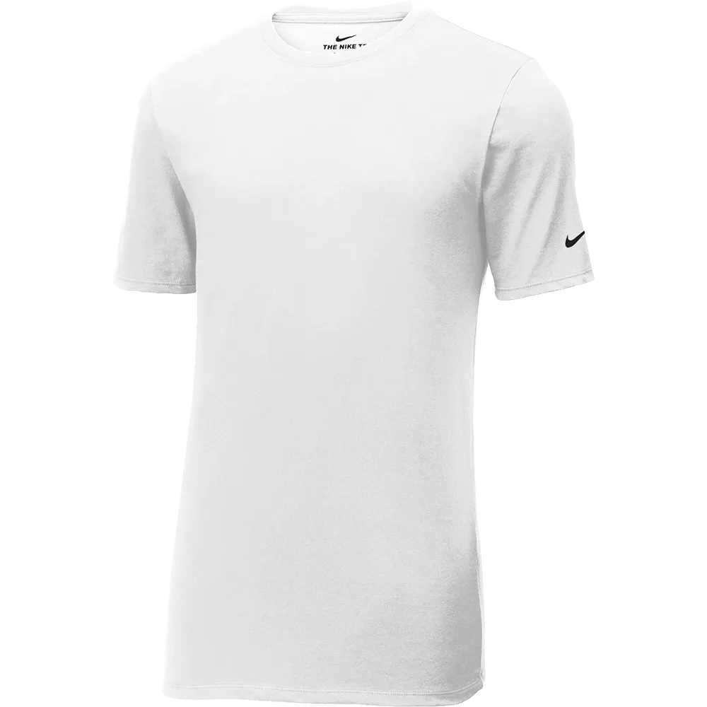 White t-shirt with Nike logo on a white background