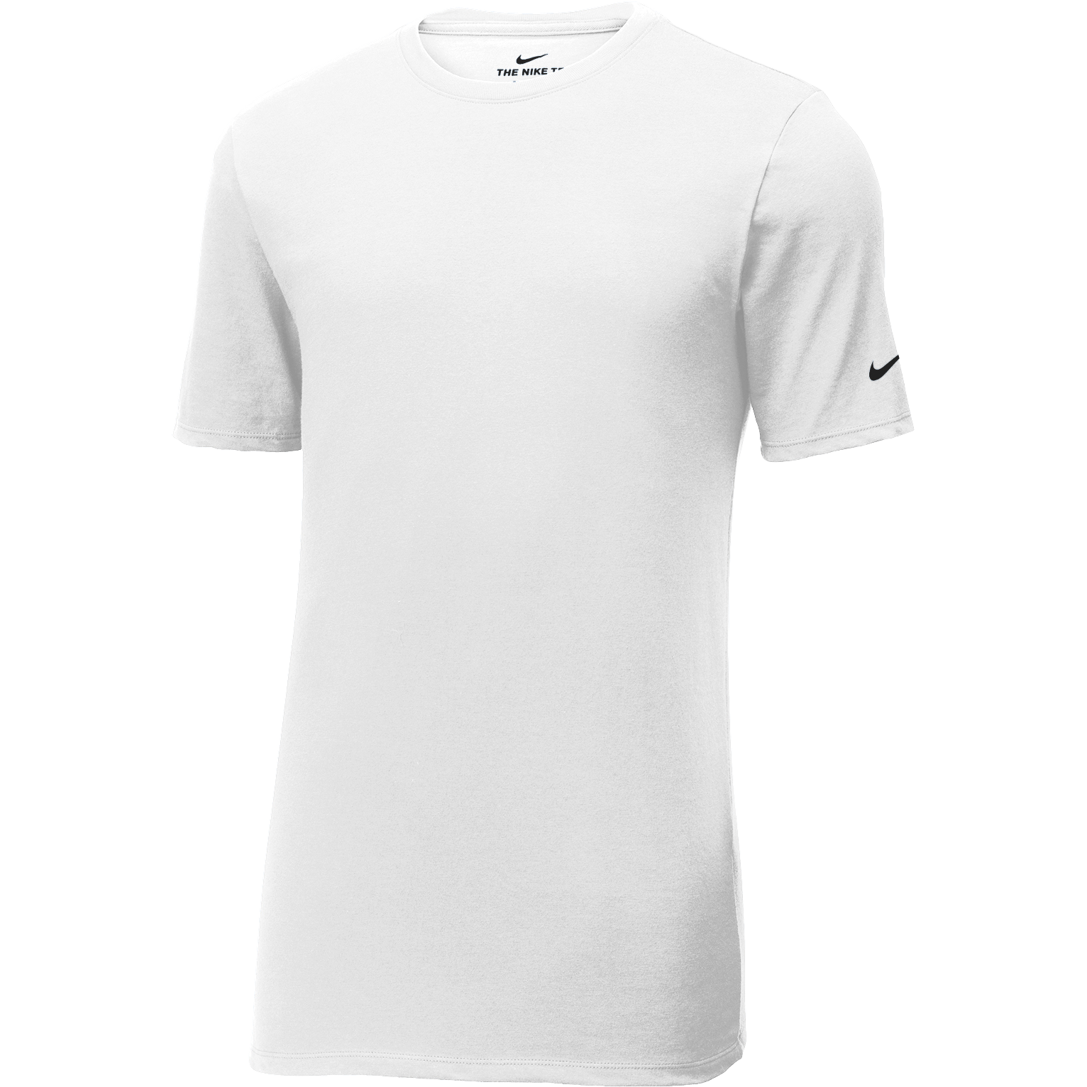 White t-shirt with Nike logo on a white background