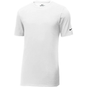 White t-shirt with Nike logo on a white background