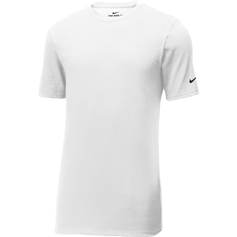 White t-shirt with Nike logo on a white background