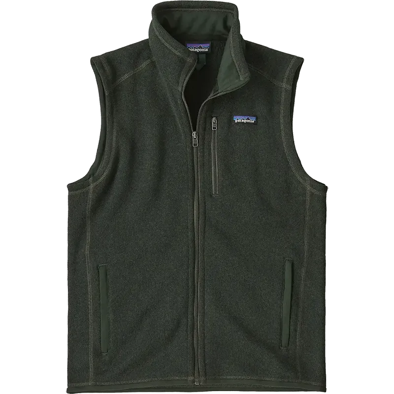 Patagonia Better Sweater fleece vest in olive green