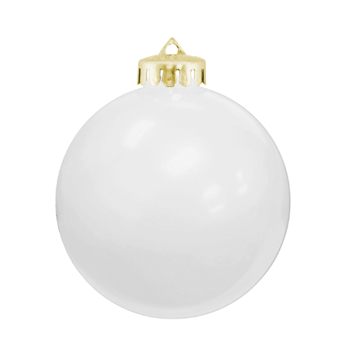 3¼" USA-Made Round Glossy Shatterproof Ornament