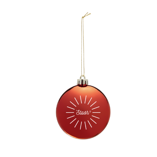 Chrome Round Disk Ornament
