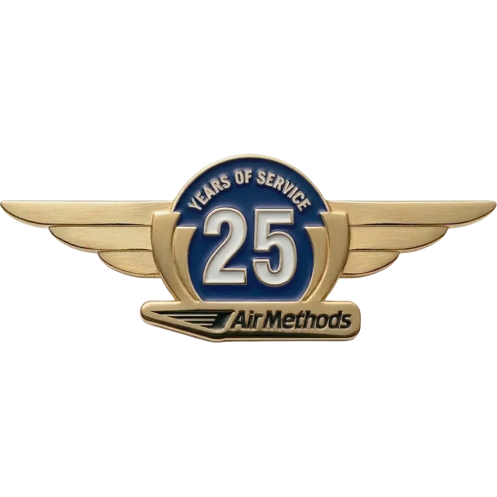 Die Struck Enamel  Lapel Pin - Year 25
