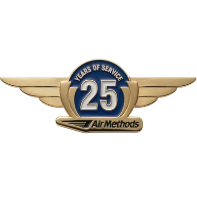 Die Struck Enamel  Lapel Pin - Year 25
