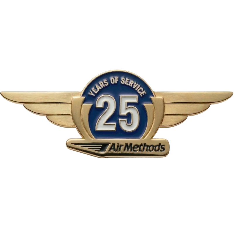 Die Struck Enamel  Lapel Pin - Year 25