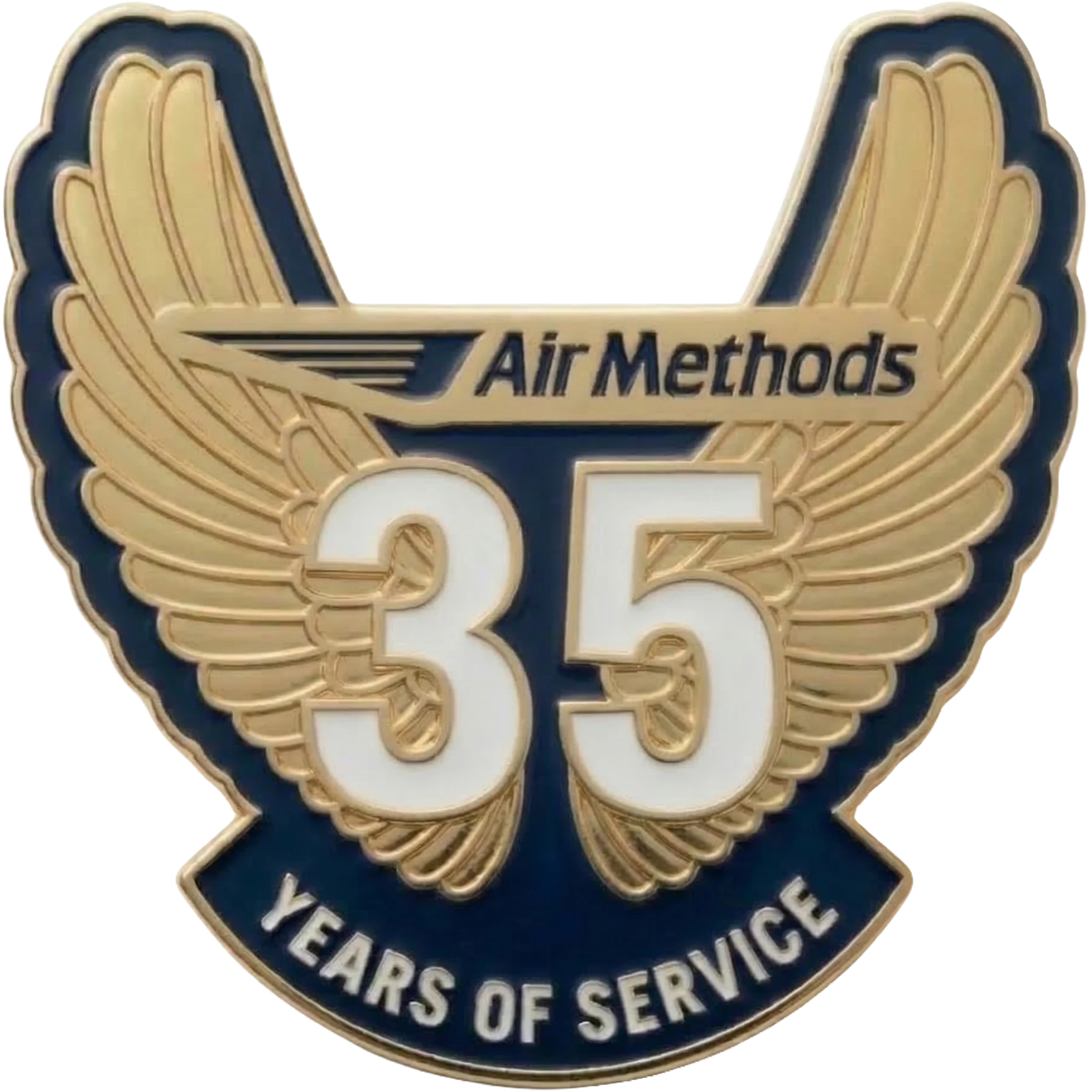 Die Struck Enamel Lapel Pin - Year 35