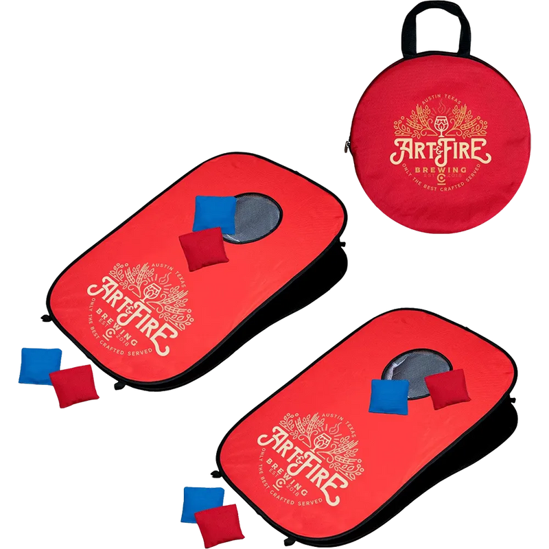 Portable Pop-Up Cornhole Set
