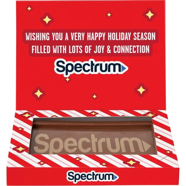 Rectangle Etched Milk Chocolate Bar- Greeting Card Box