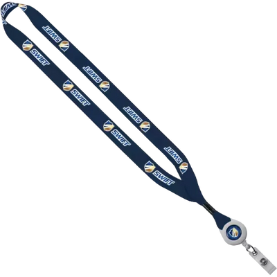 3/4" Recycled PET Dye-Sublimated Lanyard with Metal Crimp And Badge Reel