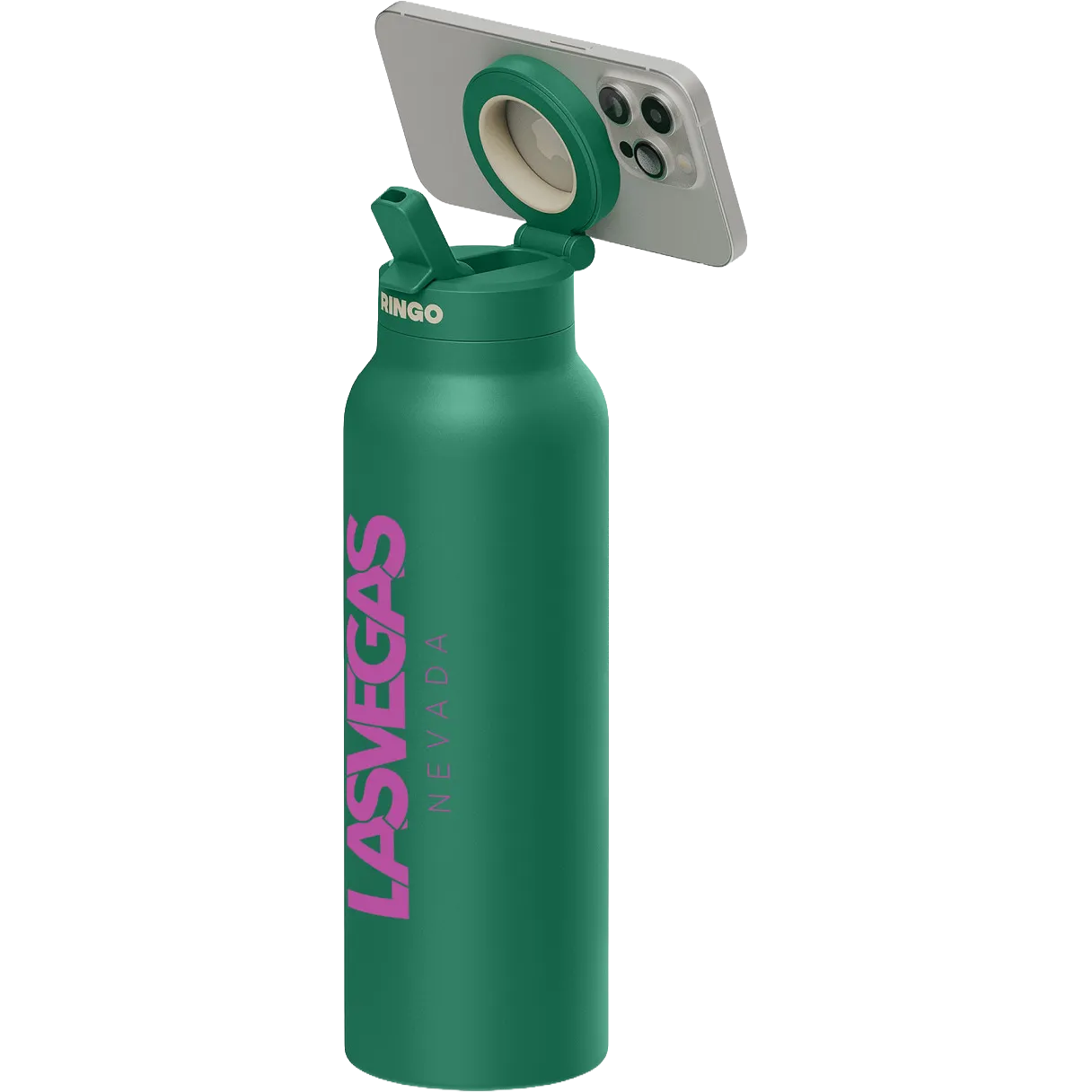RINGO Pro Water Bottle with Magnetic Booster Ring 32oz