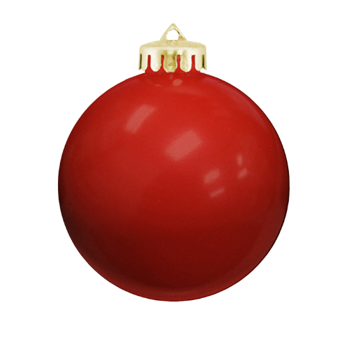 3¼" USA-Made Round Glossy Shatterproof Ornament