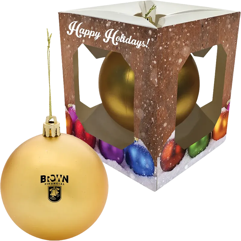 Round Ornament With Custom Window Box