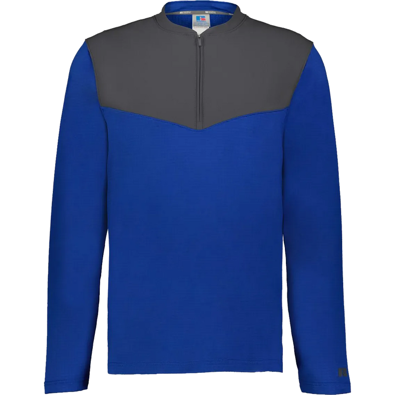 Russell Athletic Sideline Grid Fleece Quarter-Zip Pullover