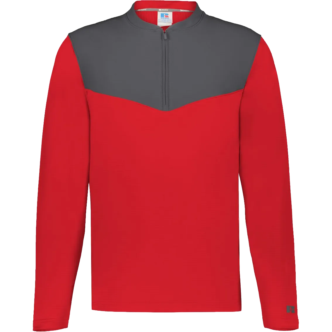 Russell Athletic Sideline Grid Fleece Quarter-Zip Pullover