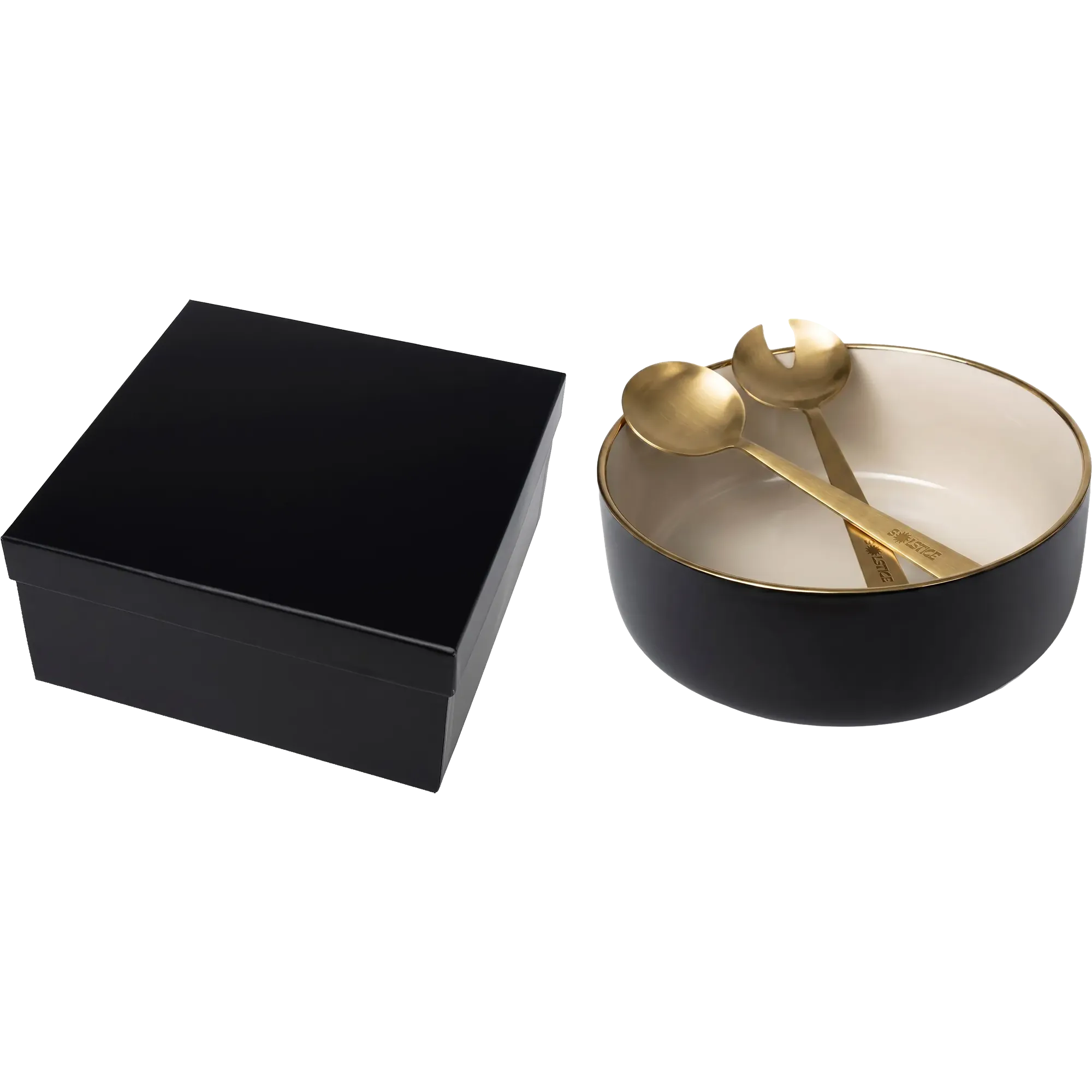 Solstice Porcelain Bowl And Serving Utensil Set