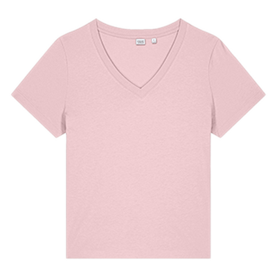 Stanley/Stella Women’s Stella Isla V-Neck Tee in cotton pink