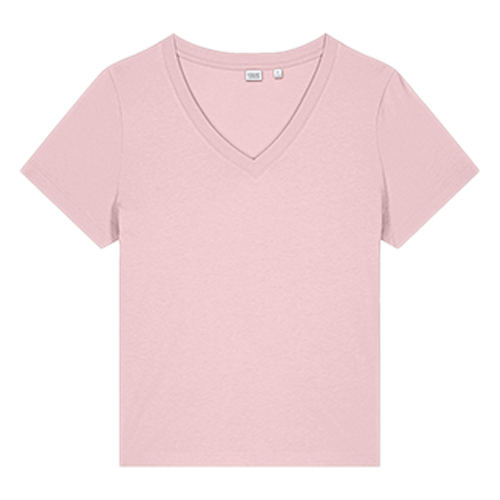 Stanley/Stella Women’s Stella Isla V-Neck Tee in cotton pink