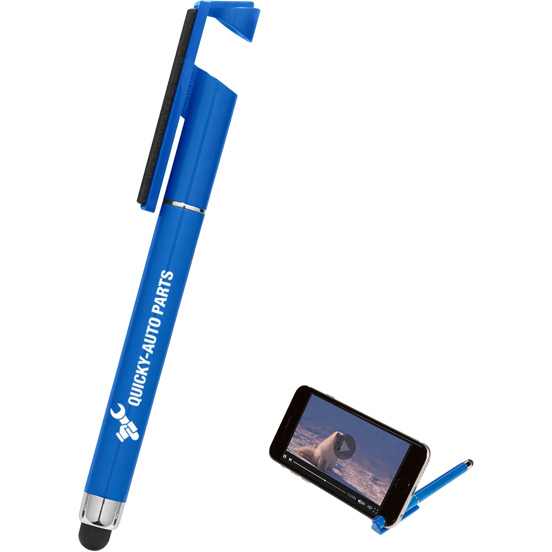 Stylus Pen with Phone Stand and Screen Cleaner