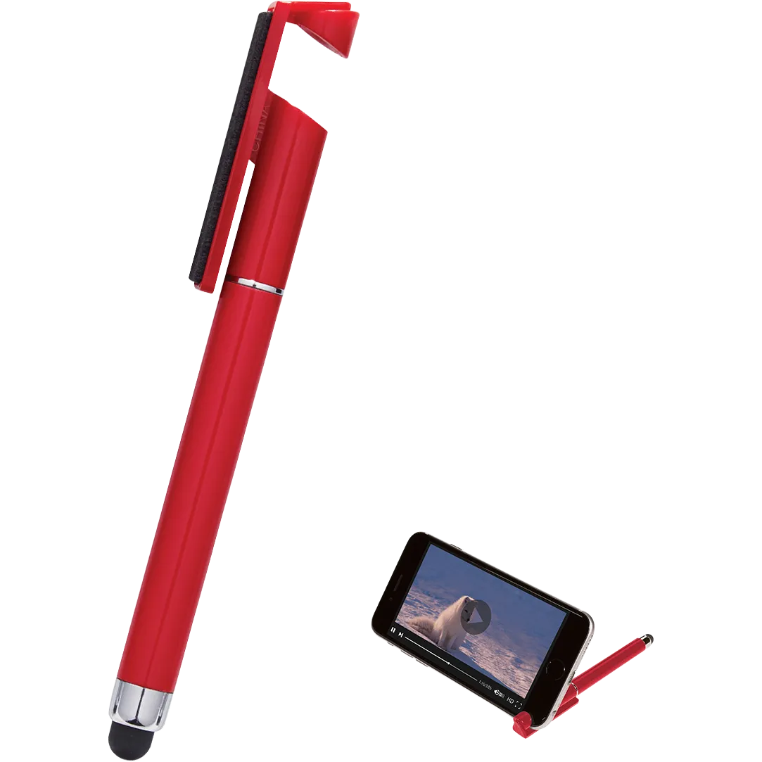 Stylus Pen with Phone Stand and Screen Cleaner