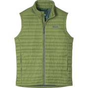 STIO Pinion lightweight down vest in terrain green with full-zip front
