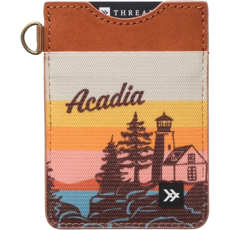 Thread Wallets Vertical Leather Wallet