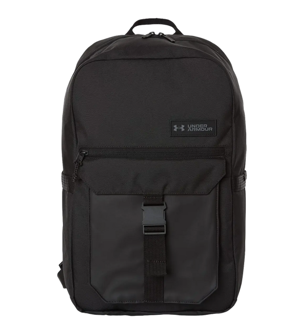 under-armour-triumph-campus-backpack-black-white-front.webp