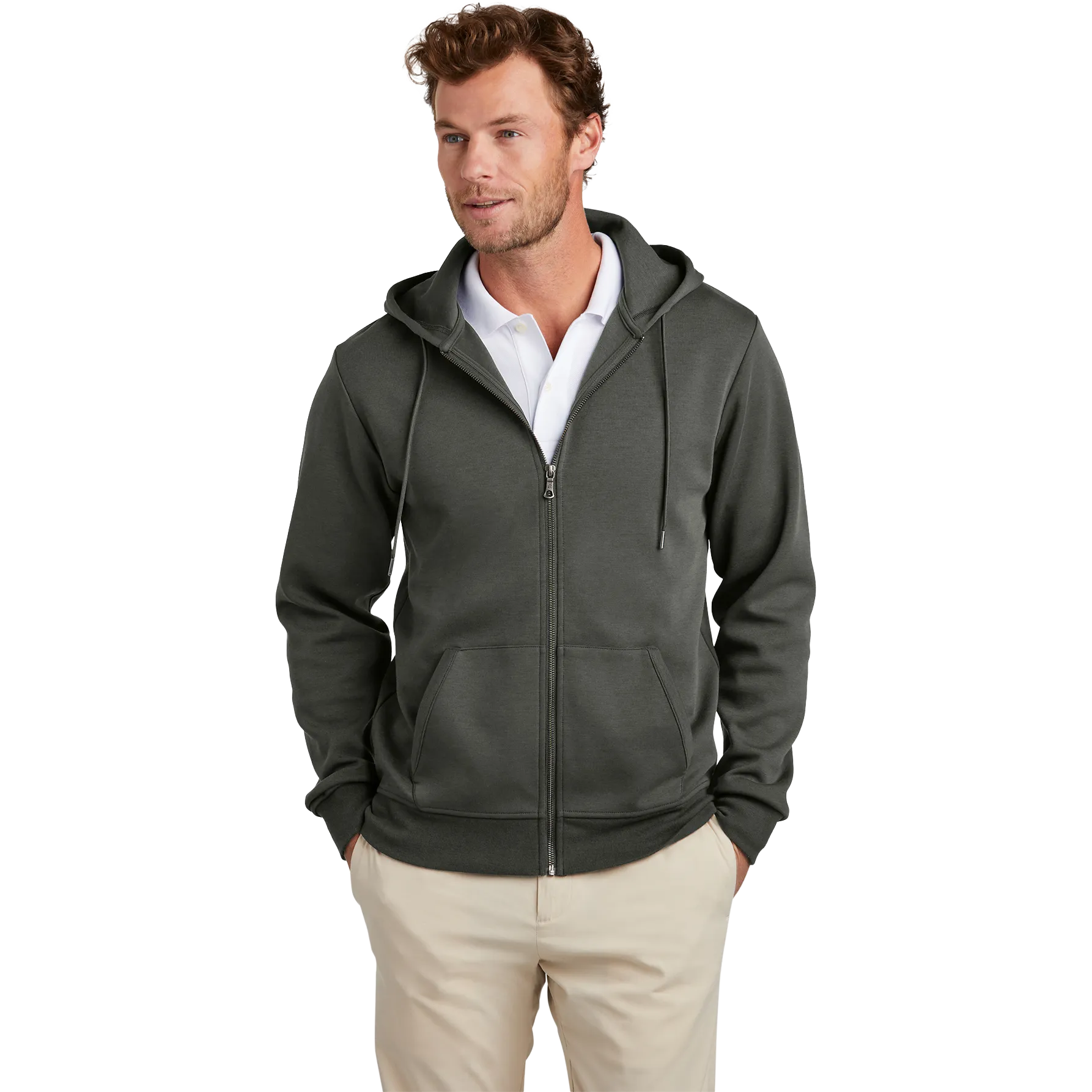 Brooks Brothers® Double-Knit Full-Zip Hoodie