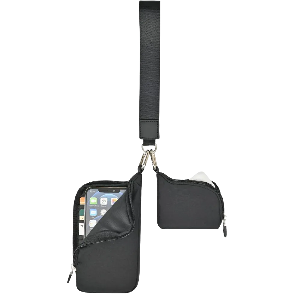 Well Studio Recycled Nylon Dual Pouch Lanyard - AWARE™