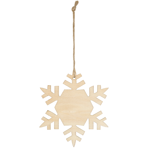 Wood Ornament  Snowflake