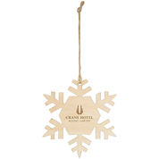 Wood Ornament  Snowflake